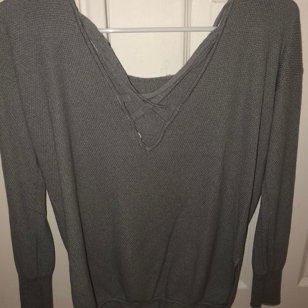 Gray cross-back tunic, WORN ONCE